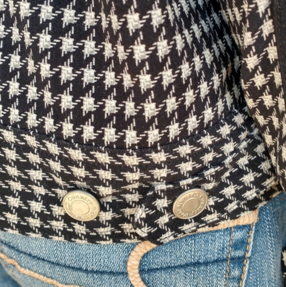Country Wear Casuals Black & White Tweed Waist Length Jacket With Elbow … - Picture 6 of 11